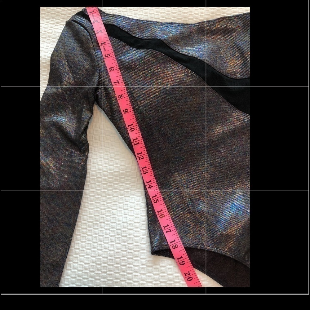 Koral Metallic One Sleeve Bodysuit - Picture 15 of 16
